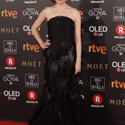 Nathalie Poza en la alfombra roja de los Premios Goya 2018