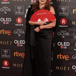 Isabel Coixet en la alfombra roja de los Premios Goya 2018