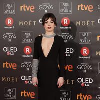 Anna Castillo en la alfombra roja de los Premios Goya 2018