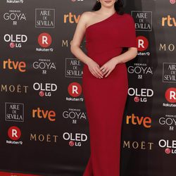 Andrea Duro en la alfombra roja de los Premios Goya 2018