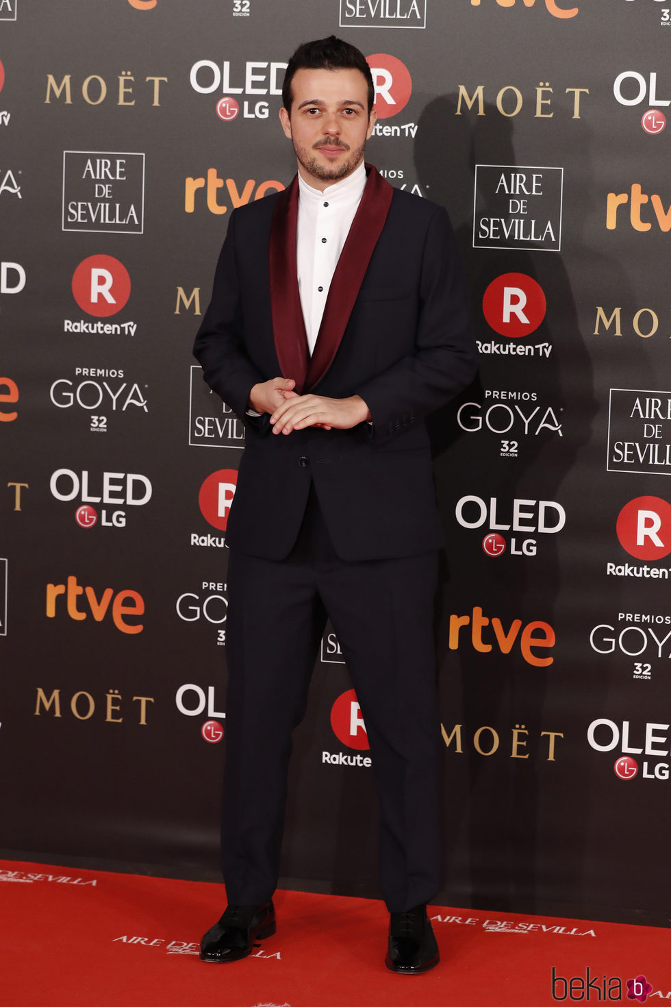 Fernando Tielve en la alfombra roja de los Premios Goya 2018
