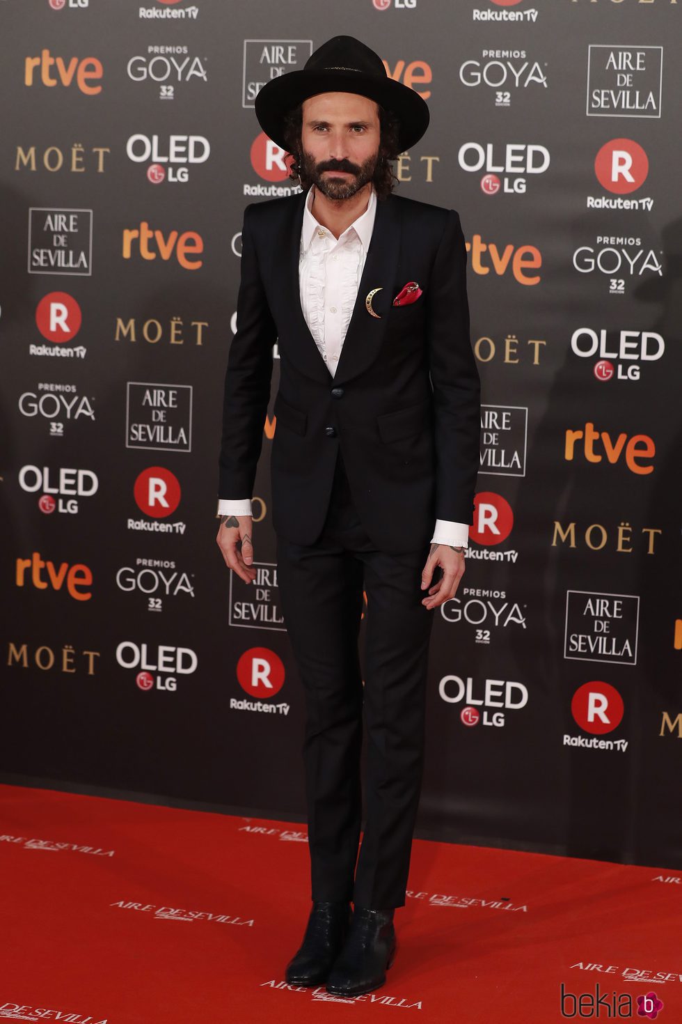 Miguel Conejo Leiva en la alfombra roja de los Premios Goya 2018
