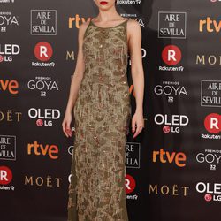 Úrsula Corberó en la alfombra roja de los Premios Goya 2018