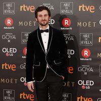 Raúl Arévalo en la alfombra roja de los Premios Goya 2018