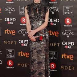 Emily Mortimer en la alfombra roja de los Premios Goya 2018