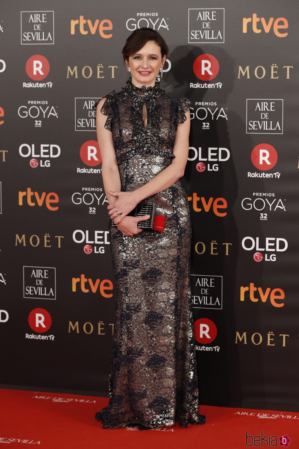 Emily Mortimer en la alfombra roja de los Premios Goya 2018