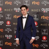 Eloi Costa en la alfombra roja de los Premios Goya 2018