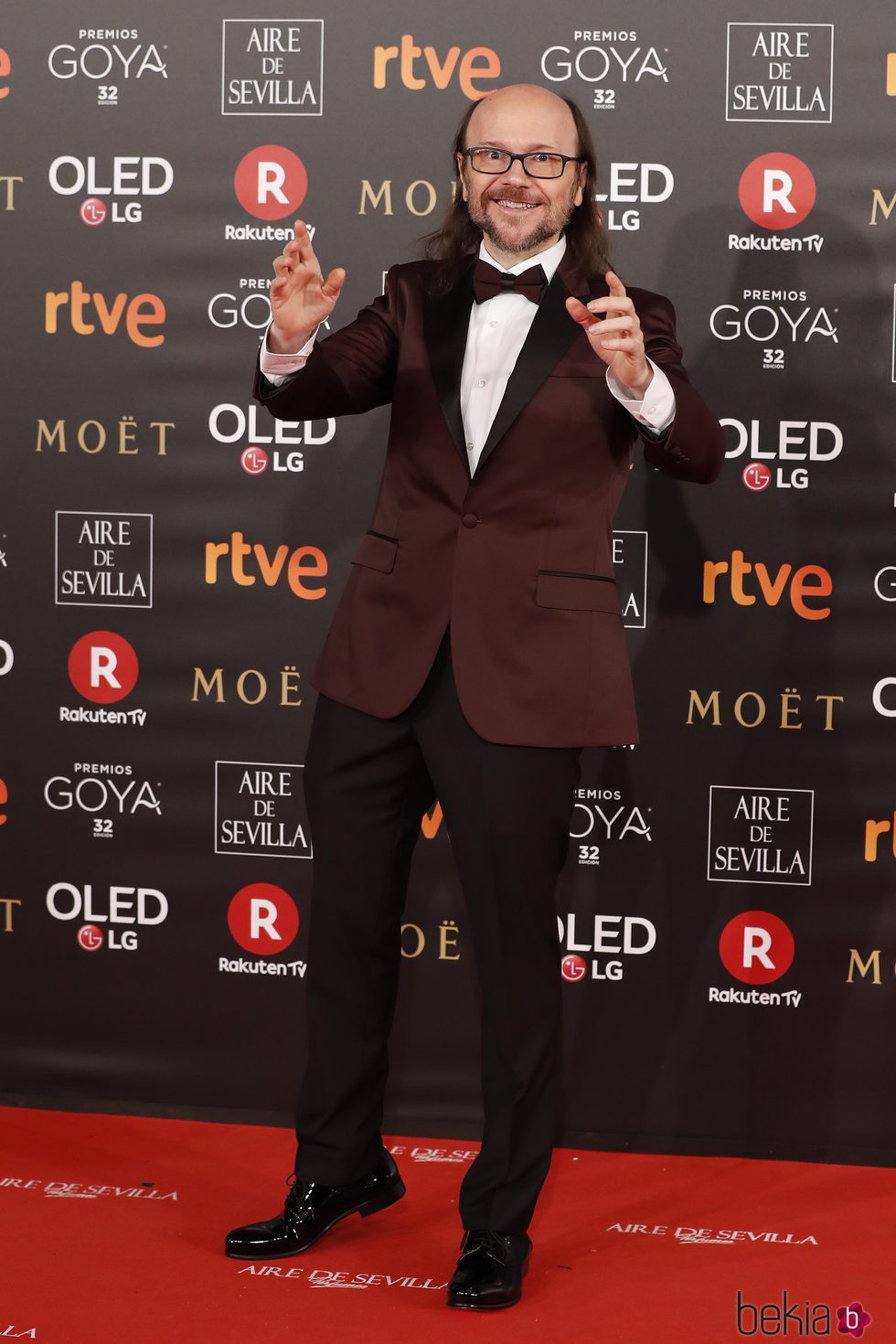 Santiago Segura en la alfombra roja de los Premios Goya 2018