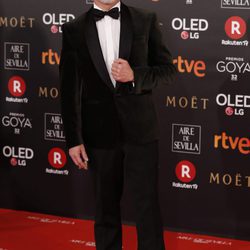 Javier Gutiérrez en la alfombra roja de los Premios Goya 2018