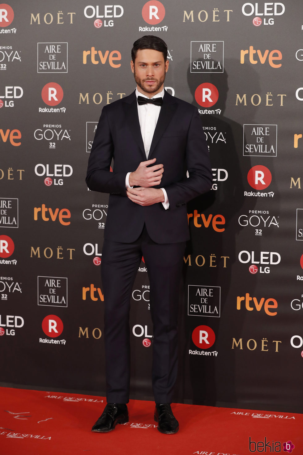José Lamuño en la alfombra roja de los Premios Goya 2018