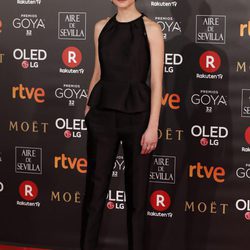 Alba Galocha en la alfombra roja de los Premios Goya 2018