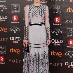 Marta Nieto en la alfombra roja de los Premios Goya 2018