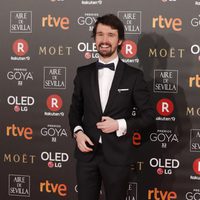 Santiago Alverú en la alfombra roja de los Premios Goya 2018