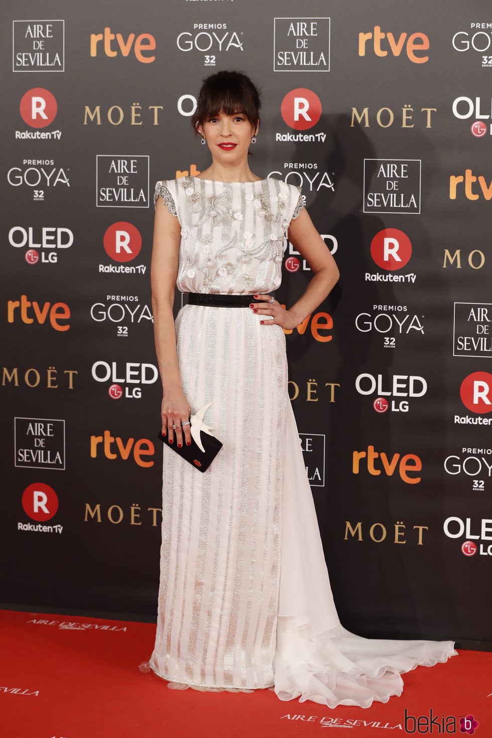 Verónica Sánchez en la alfombra roja de los Premios Goya 2018