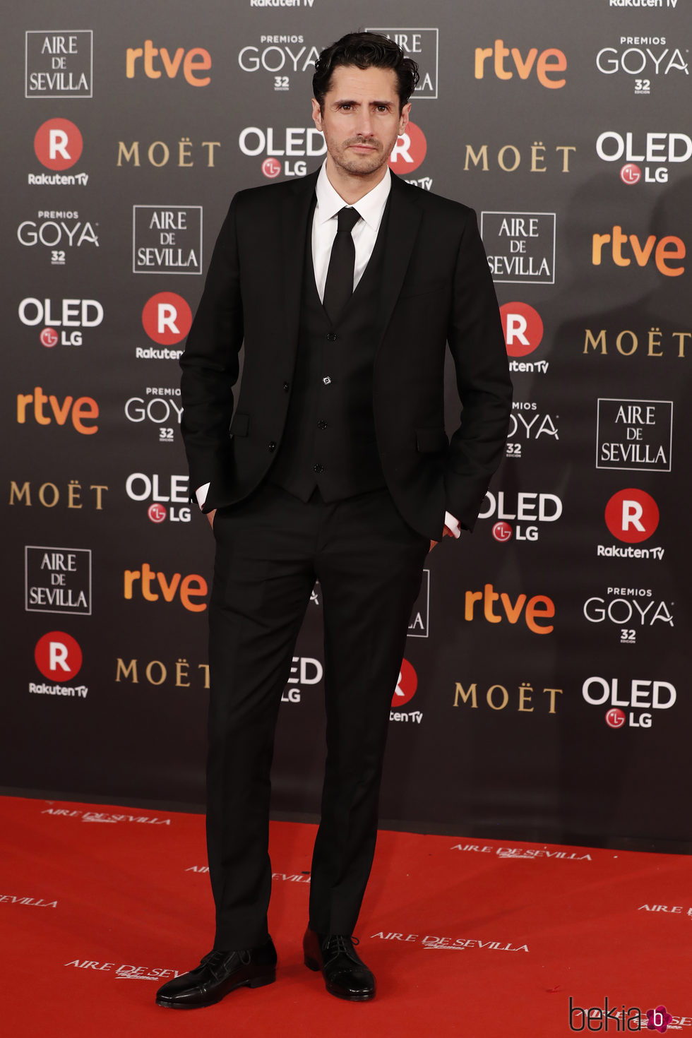 Juan Diego Botto en la alfombra roja de los Premios Goya 2018