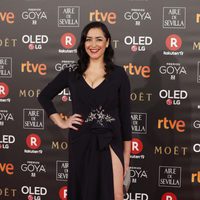 María Isasi en la alfombra roja de los Premios Goya 2018