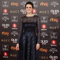 Melina Matthews en la alfombra roja de los Premios Goya 2018