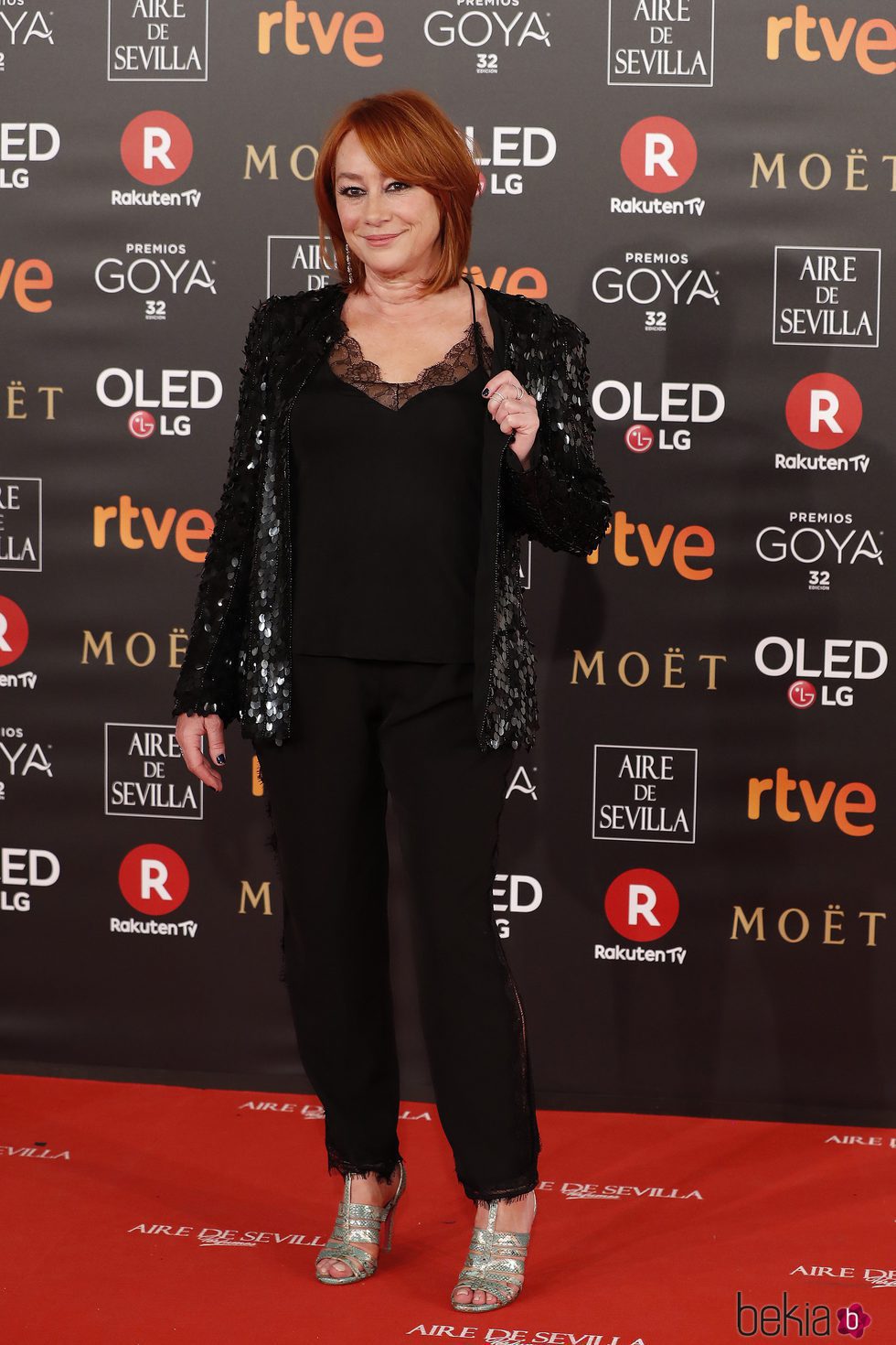 García Querejeta en la alfombra roja de los Premios Goya 2018
