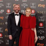 Cristina Cifuentes y Jaime de los Santos en la alfombra roja de los Premios Goya 2018
