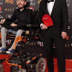 Pablo Iglesias y Pablo Echenique en la alfombra roja de los Premios Goya 2018