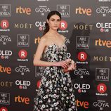 Sandra Escacena en la alfombra roja de los Premios Goya 2018