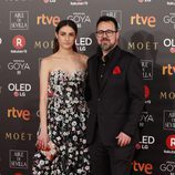 Sandra Escacena y Paco Plaza en la alfombra roja de los Premios Goya 2018