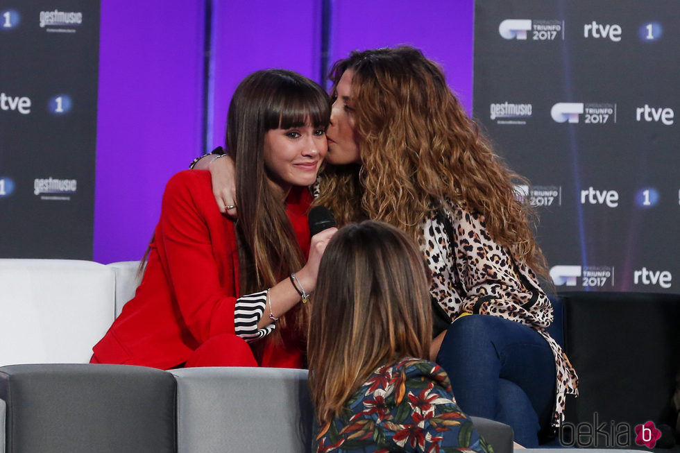 Aitana se emociona en la rueda de prensa del final de 'OT 2017'