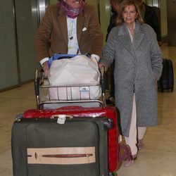 Bigote Arrocet y María Teresa Campos vuelven de su viaje a Chile para 'Las Campos'