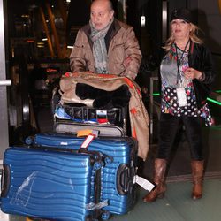 Carmen Borrego y su marido José Carlos a su reencuentro tras el viaje a Chile con 'Las Campos'