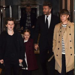 Familia Beckham en la Semana de la Moda de Nueva York 2018