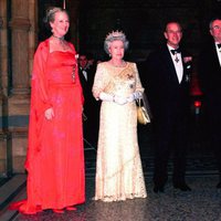 Margarita de Dinamarca, la Reina Isabel, el Duque de Edimburgo y Enrique de Dinamarca