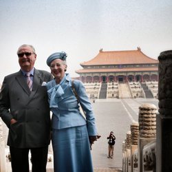 Margarita y Enrique de Dinamarca en Pekín