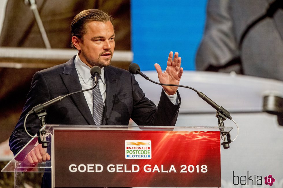 Leonardo DiCaprio en la Goed Geld Gala 2018