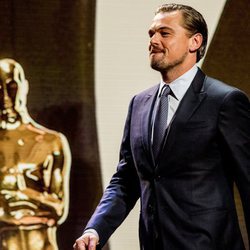 Leonardo DiCaprio sube al escenario en la Goed Geld Gala 2018