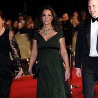 Kate Middleton a su llegada a la entrega de los BAFTA 2018