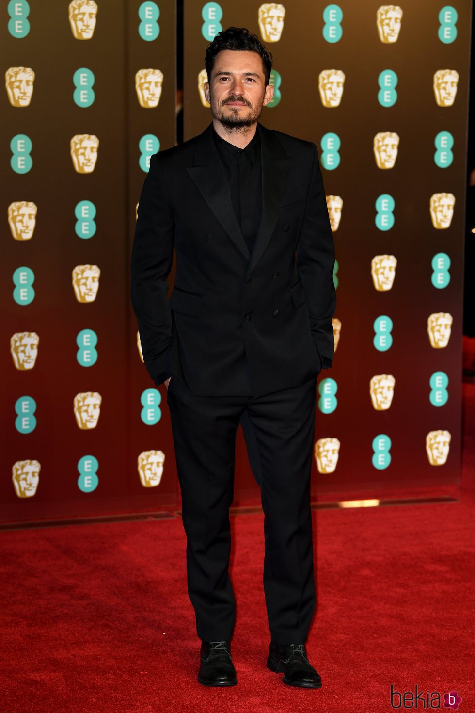 Orlando Bloom en la alfombra roja de los Premios BAFTA 2018