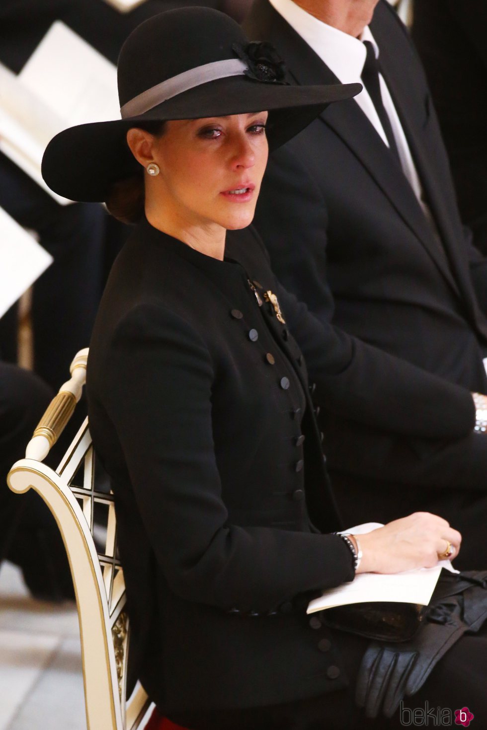 Marie de Dinamarca en el funeral de Enrique de Dinamarca