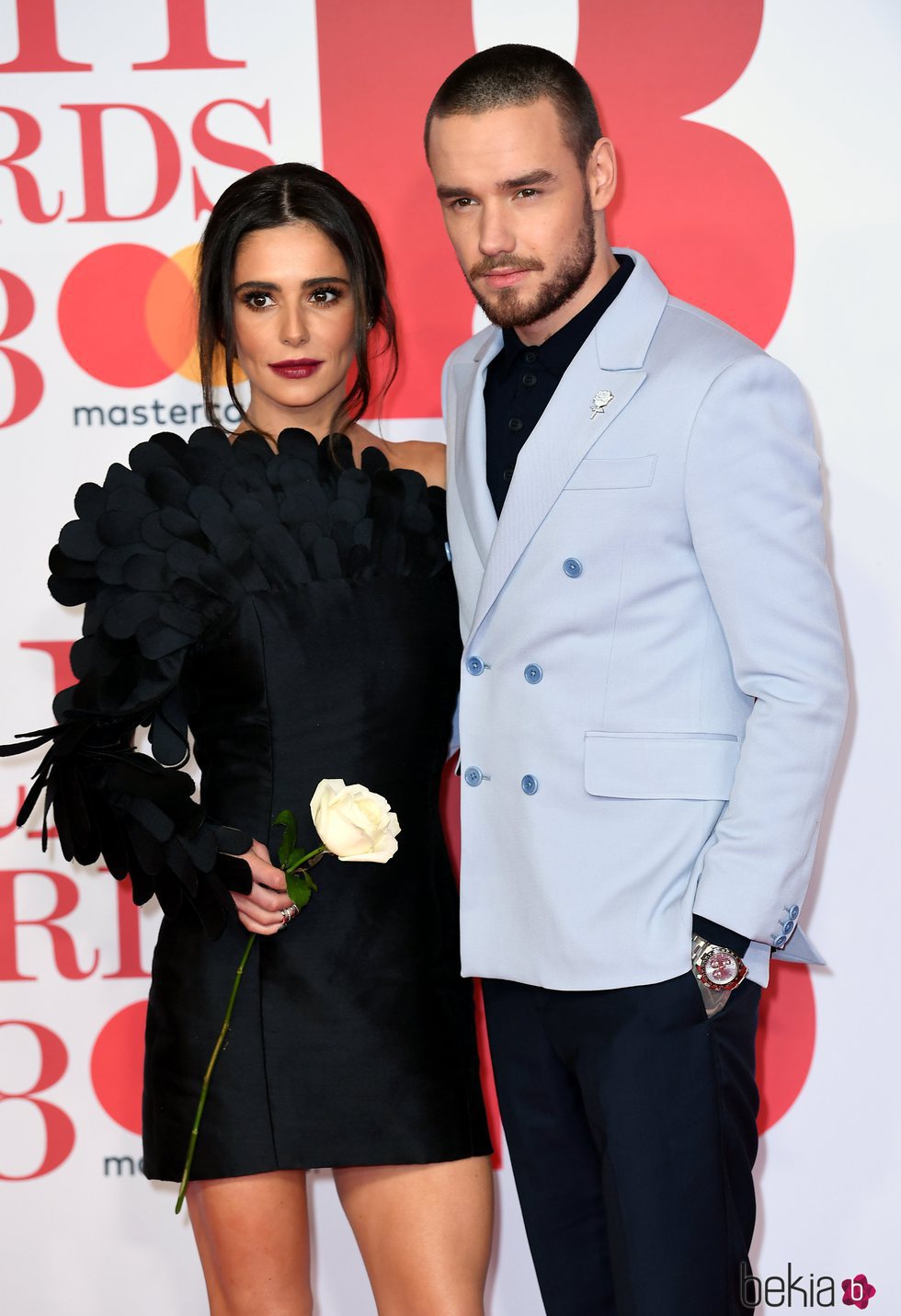 Liam Payne y Cheryl Cole en la alfombra roja de los Brit Awards 2018