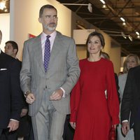 Los Reyes Felipe y Letizia en la inauguración de ARCO 2018