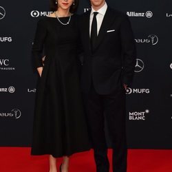 Benedict Cumberbatch y Sophie Hunter en los Premios Laureus 2018