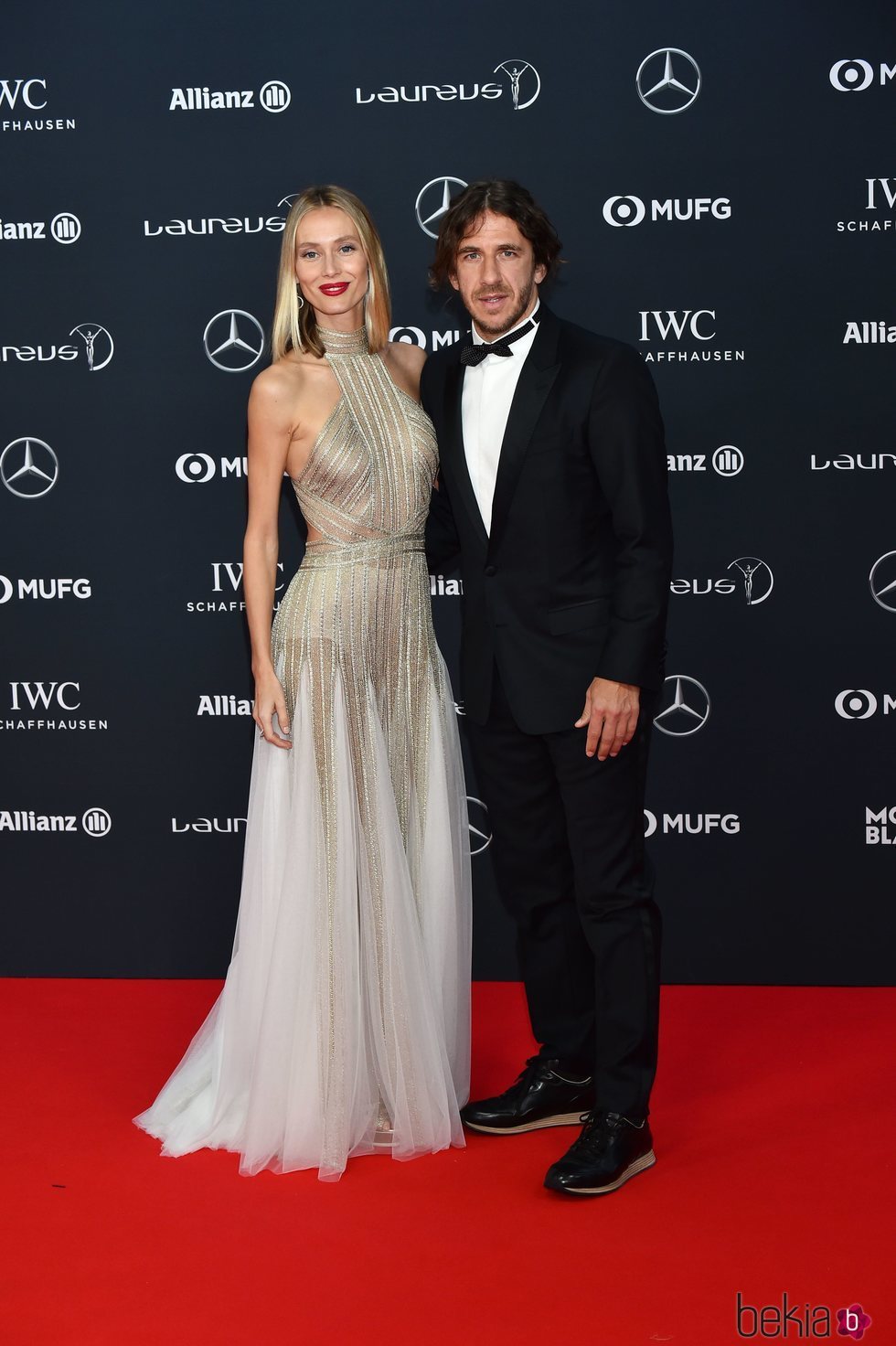 Carles Puyol y Vanessa Lorenzo en los Premios Laureus 2018
