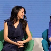 Meghan Markle y Kate Middleton riendo en el Forum de la Royal Foundation