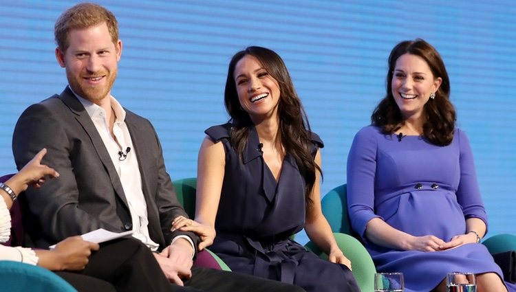 El Príncipe Harry, Meghan Markle y Kate Middleton en el Forum de la Royal Foundation