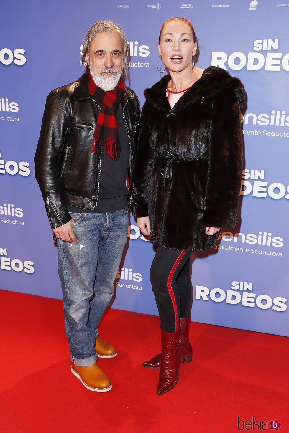 Sergi Arola y Silvia Fominaya en la premier de la película 'Sin Rodeos'