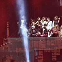 Los concursantes de 'OT 2017' durante el primer concierto de la gira de 'OT 2017' en Barcelona