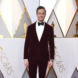 Armie Hammer en la alfombra roja de los Premios Oscar 2018