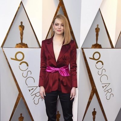 Emma Stone en la alfombra roja de los Premios Oscar 2018