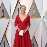 Meryl Streep en la alfombra roja de los Premios Oscar 2018