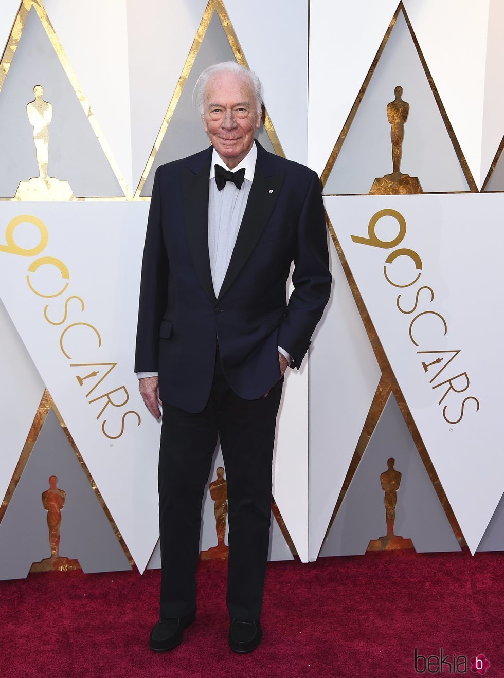 Christopher Plummer en la alfombra roja de los Premios Oscar 2018