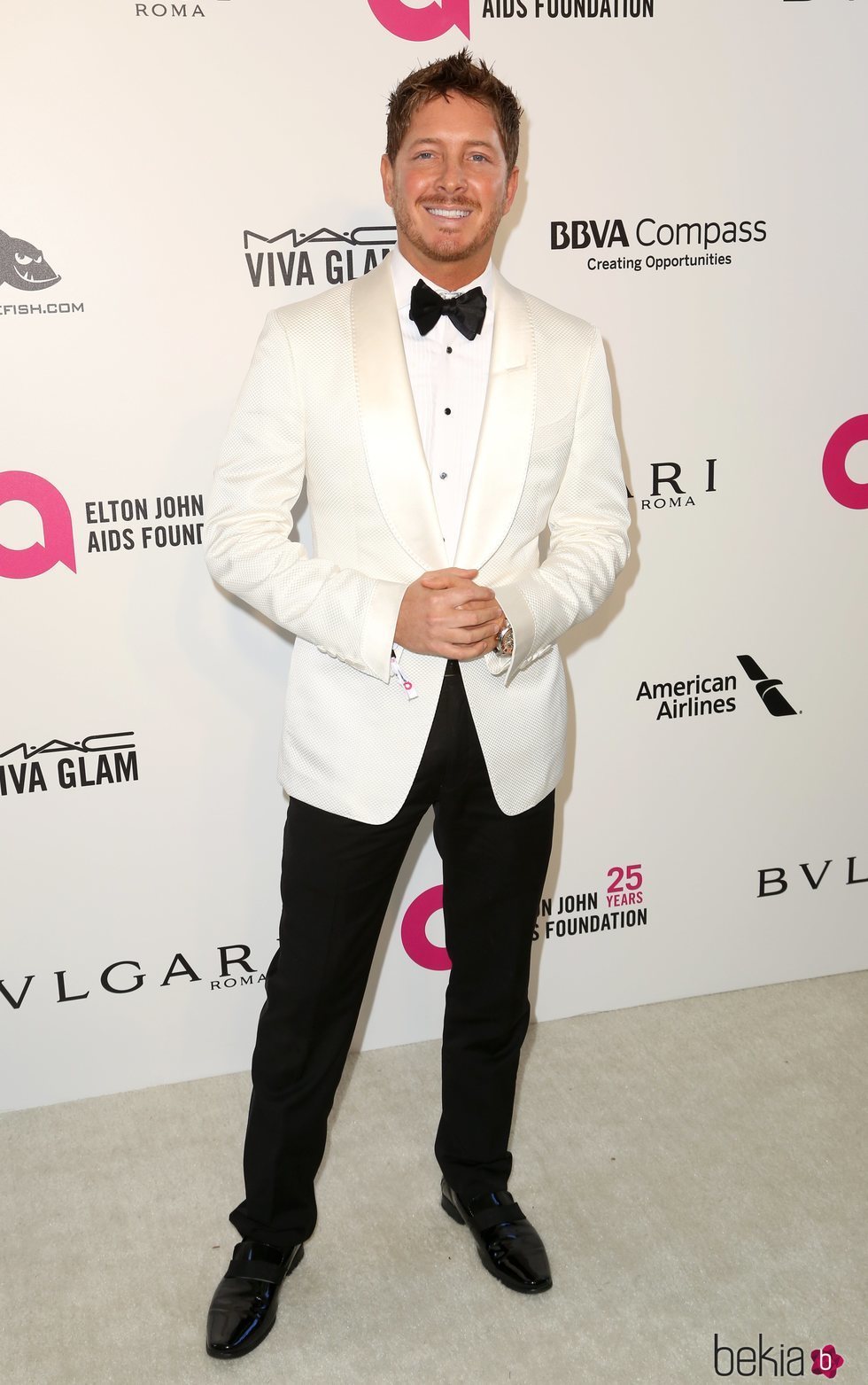 Jacob Diamond en la fiesta de la Fundación Elton John tras los Oscar 2018